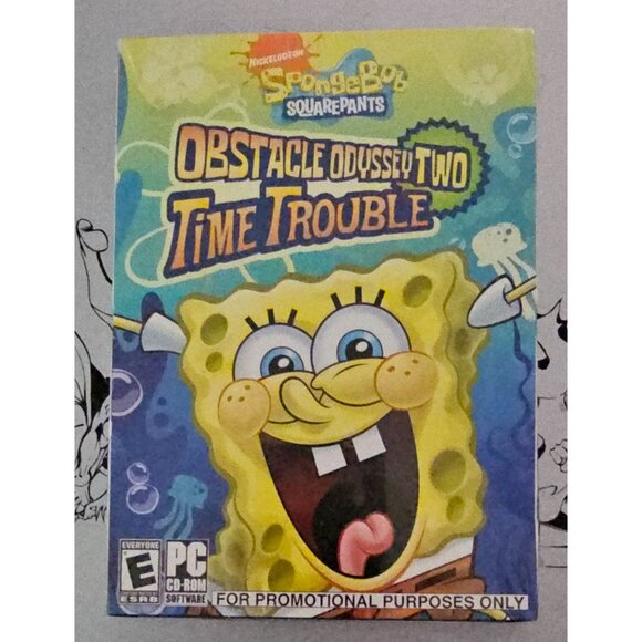 SpongeBob SquarePants Obstacle‎ Odyssey Two: Time Trouble PC Game, Rare - Picture 1 of 2